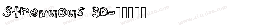 Strenuous 3D字体转换